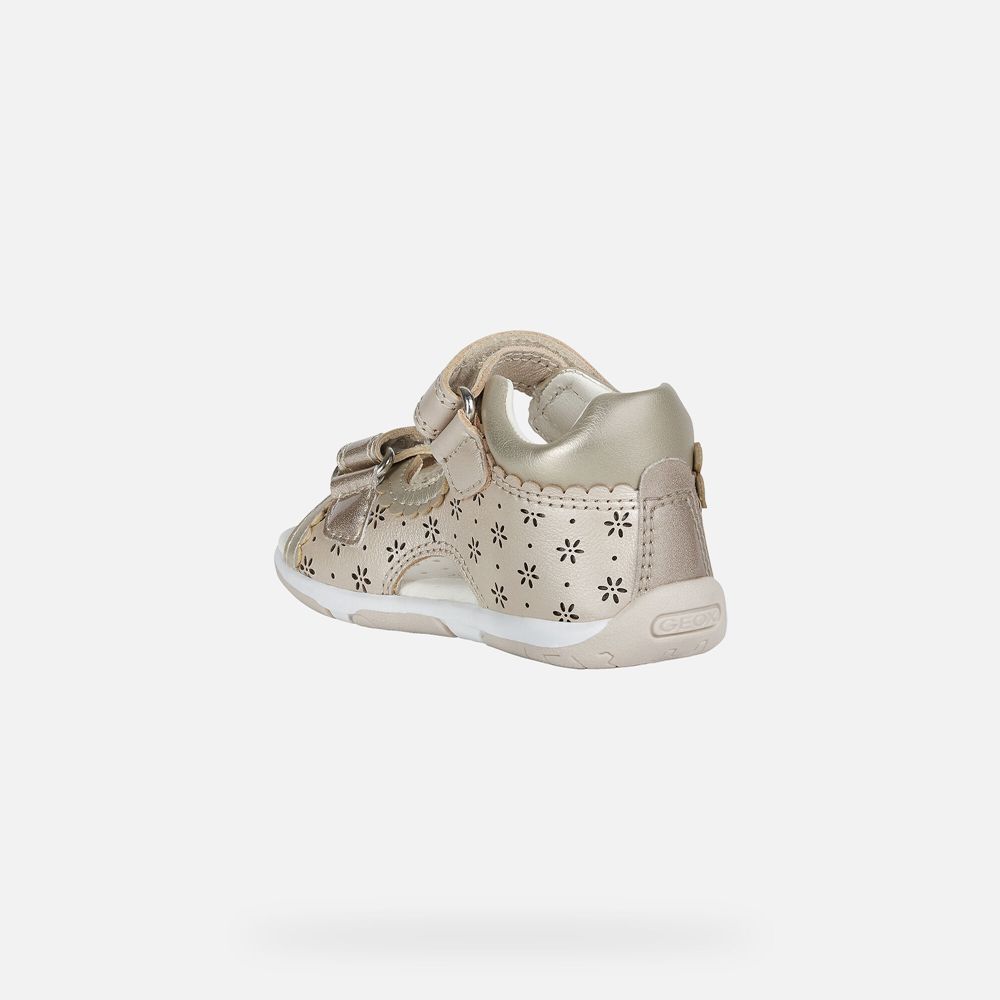 Sandalias Geox Bebe Bege - Tapuz Girl - ZGYDF0984